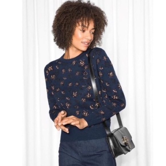 & OTHER STORIES metallic dot wool sweater - Picture 1 of 7